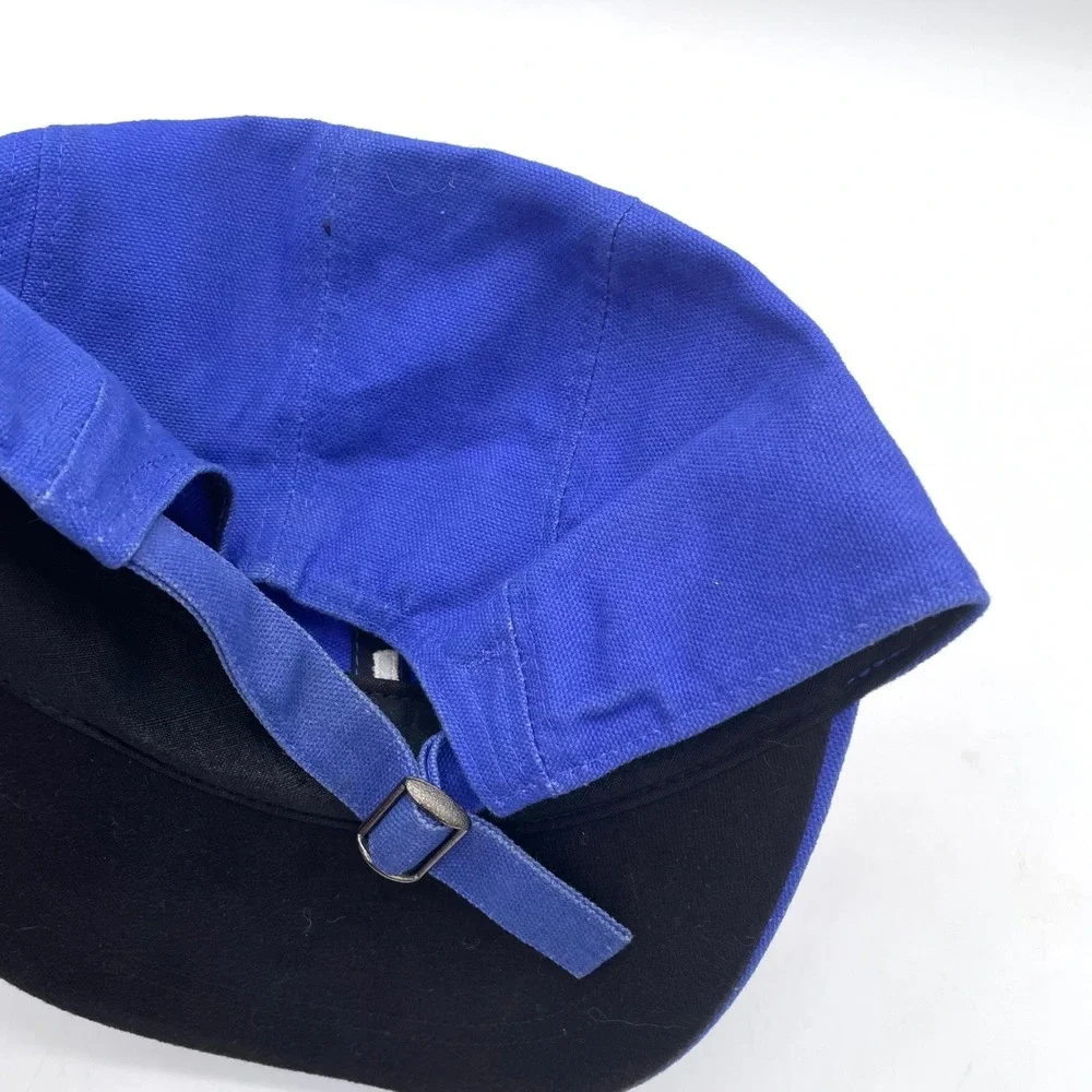 Nike Hat Cotton Mens OS Blue Good Vintage 5-Panel Embroidered Spellout Strapback